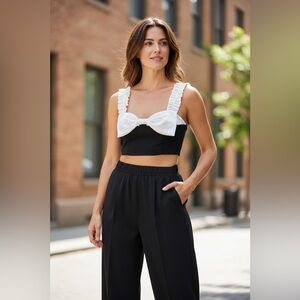 Elegant Black and White Women's set